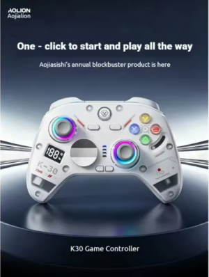 AOLION K30 1000Hz TMR Hall Joystick Tri Mode Wireless Controller Dual Trigger for PC Switch iOS Android