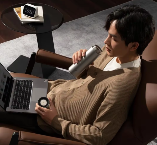 XIAOMI MIJIA Dark Grey Pure Titanium Thermos Cup