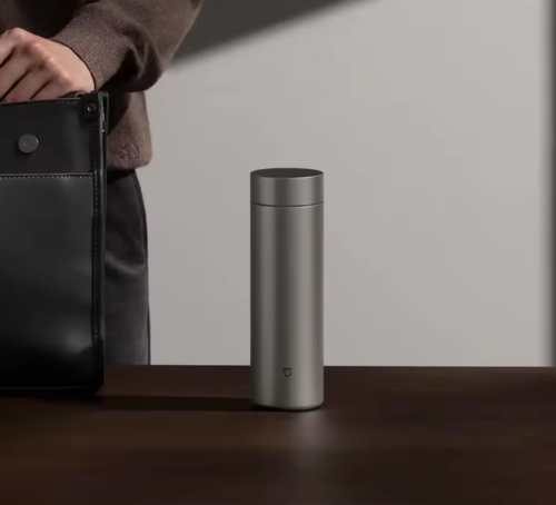 XIAOMI MIJIA Dark Grey Pure Titanium Thermos Cup