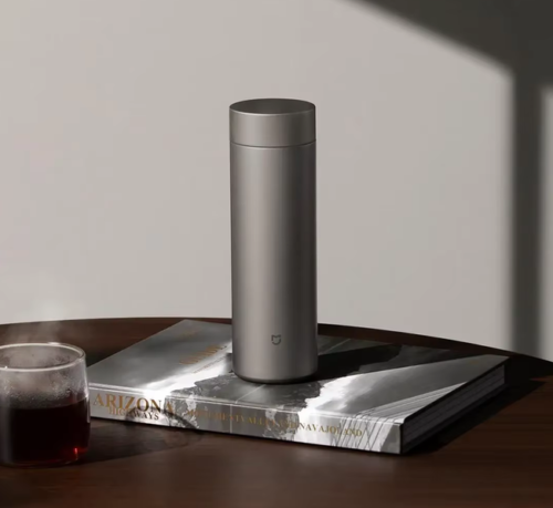 XIAOMI MIJIA Dark Grey Pure Titanium Thermos Cup