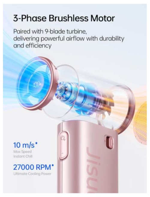 JISULIFE Mini Handheld Fan 9 S