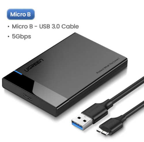 UGREEN 2.5 Inch SATA HDD SSD Enclosure USB-C 6Gbps