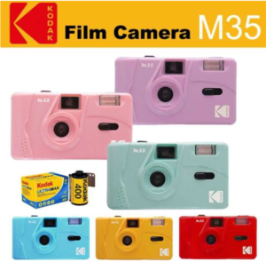 Kodak Vintage Retro M35 35mm Reusable Film Camera with Flash