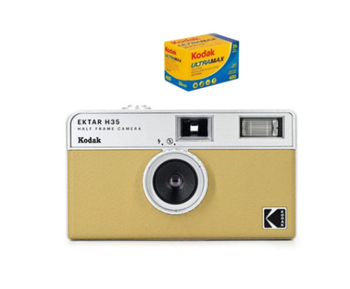 KODAK EKTAR H35 Half Frame Camera 35mm  Reusable Film Camera With Flash