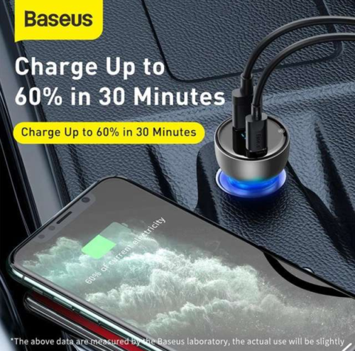 Baseus Car Charger PD 65W Fast Charging