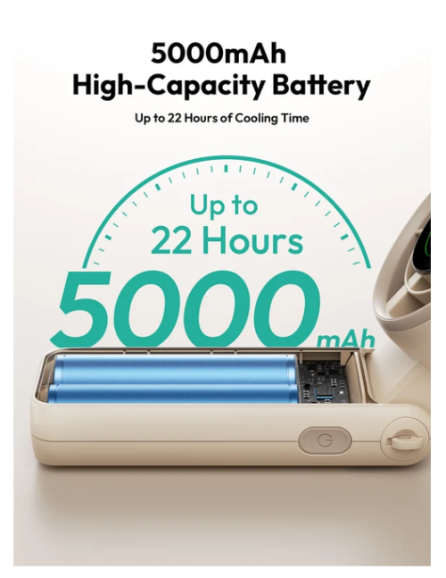 AECOOLY Portable Handheld Fan Halo 02 5000mAH