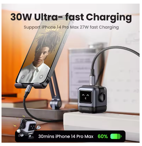 UGREEN 30W Robot Design GaN Charger