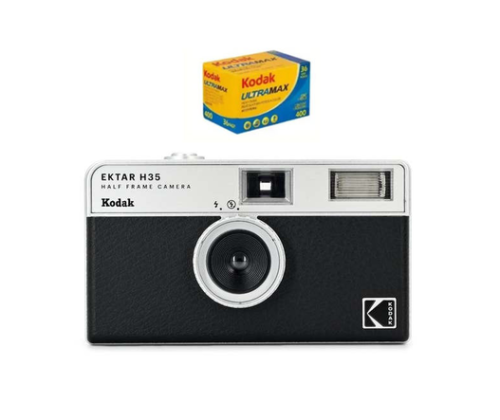 KODAK EKTAR H35 Half Frame Camera 35mm  Reusable Film Camera With Flash