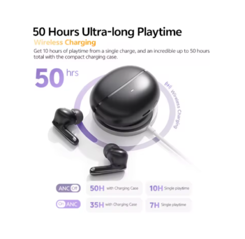 QCY MeloBuds N70 Adaptive ANC Wireless Earbuds