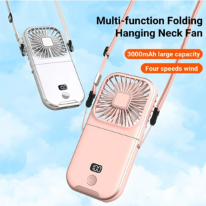 Mini Portable Neck Fan, 180° Foldable 3000mAh