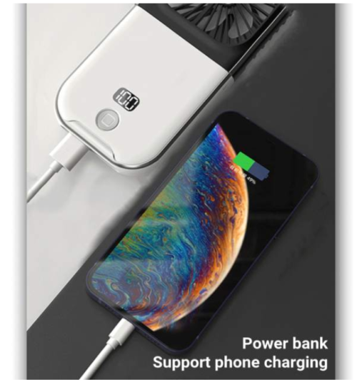 Mini Portable Neck Fan, 180° Foldable 3000mAh