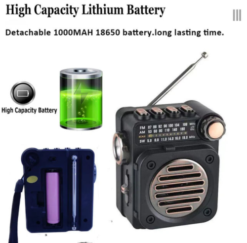 Multi-Function Pocket Radio & Bluetooth Speaker
