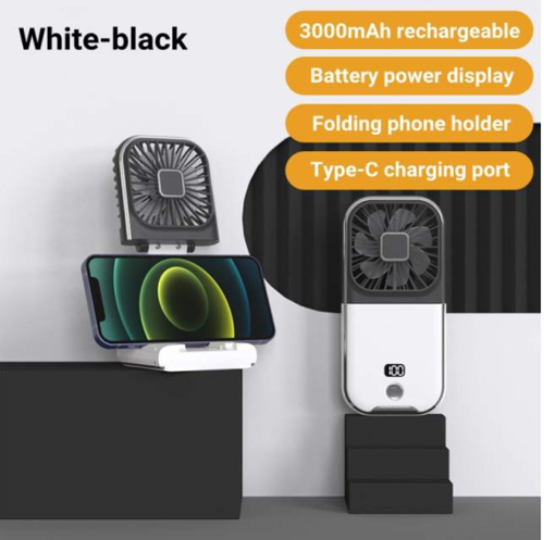 Mini Portable Neck Fan, 180° Foldable 3000mAh