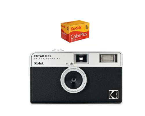 KODAK EKTAR H35 Half Frame Camera 35mm  Reusable Film Camera With Flash