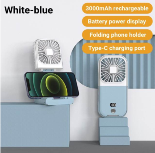 Mini Portable Neck Fan, 180° Foldable 3000mAh