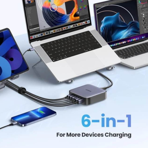 UGREEN Nexode 200W GaN 6-Port Desktop Charger