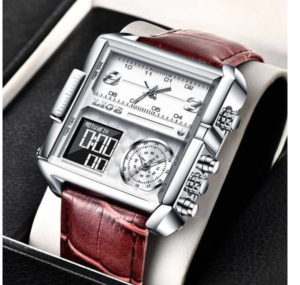 LIGE Men's Military Sports Watch with Digital & Analog Display