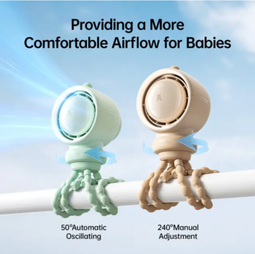 JisuLife Stroller Fan Life2S Bladeless Turbo Fan
