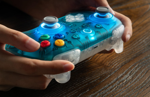 8BitDo Ultimate 2 Wireless Game Controller Clear Blue