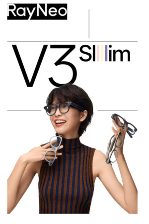 RayNeo V3 Slim AI  Smart Glasses