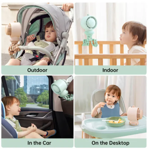 JisuLife Stroller Fan Life2S Bladeless Turbo Fan