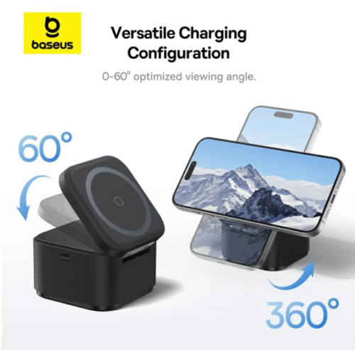 Baseus 25W 2 in 1 Magnetic Wireless Charger Stand