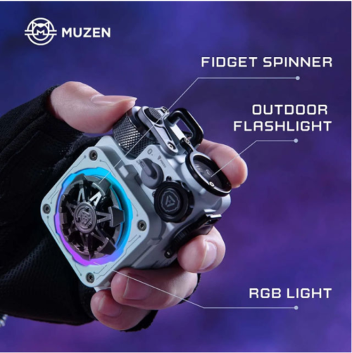 Muzen Cyber Cube-Pro Portable Bluetooth Speaker with Fidget Spinner