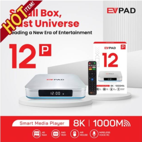 NEW EVPAD 12P TV BOX (4+64GB)