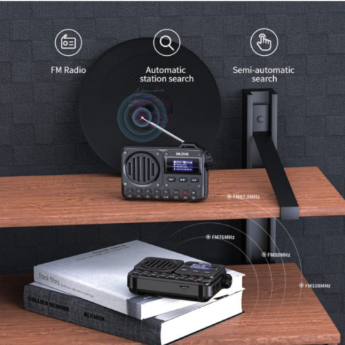 MLOVE BV800 Portable Bluetooth Speaker with FM Radio & LCD