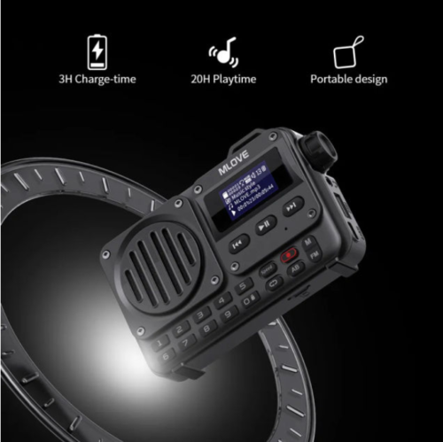 MLOVE BV800 Portable Bluetooth Speaker with FM Radio & LCD