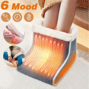 Electric Foot Warmer with 6 Heat & 4 Timer Settings