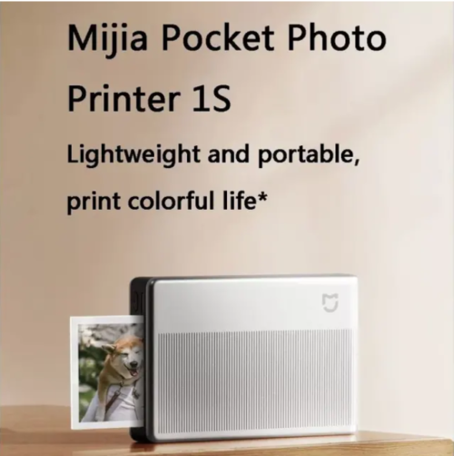 Xiaomi Pocket Photo Thermal Printer 1S Bluetooth Mini Wireless Ink-less Sticker