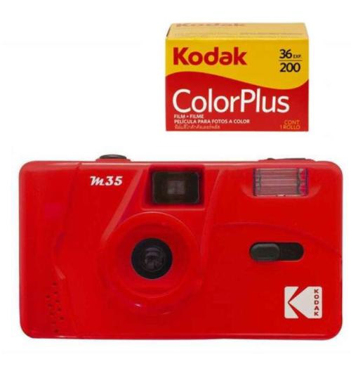 Kodak Vintage Retro M35 35mm Reusable Film Camera with Flash