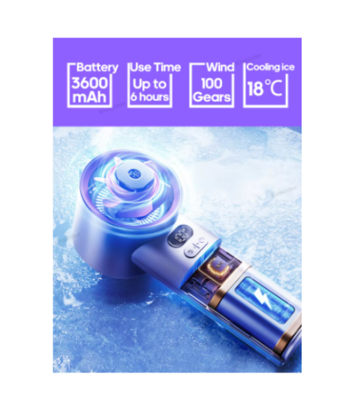 Portable Mini Turbo Fan 100 Speeds