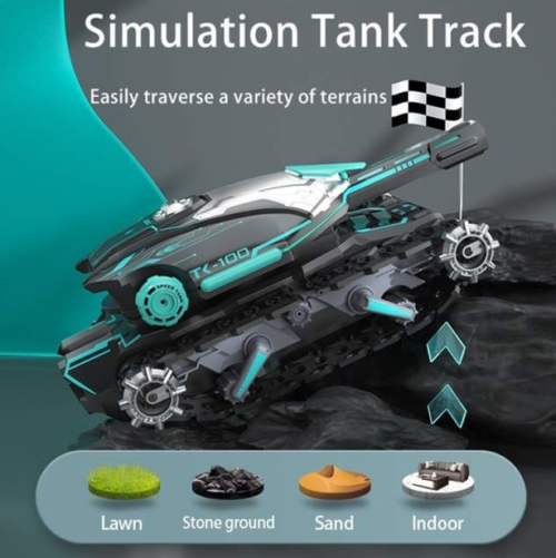 RC Water Bomb Stunt Tank with Gravity Sensor Watch