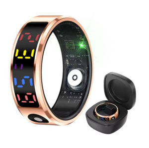 NEW R12 Smart Ring with Charging case Display Screen