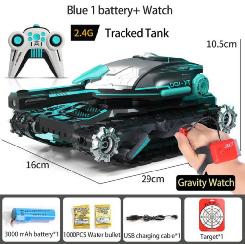 RC Water Bomb Stunt Tank with Gravity Sensor Watch