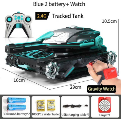 RC Water Bomb Stunt Tank with Gravity Sensor Watch