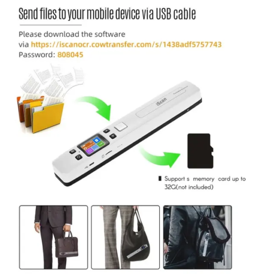 iScan Handheld Portable Scanner