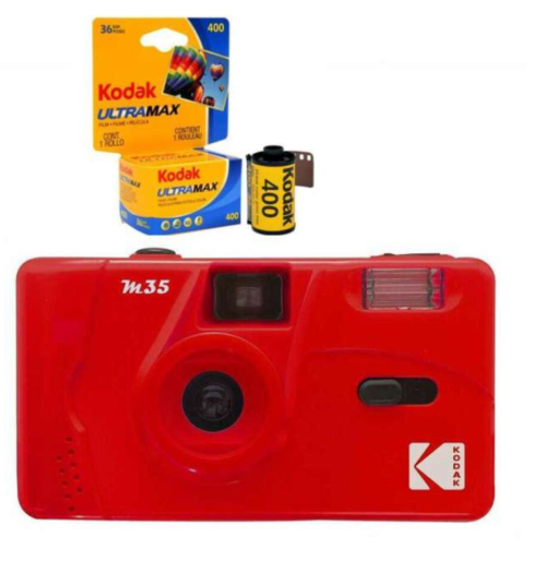 Kodak Vintage Retro M35 35mm Reusable Film Camera with Flash