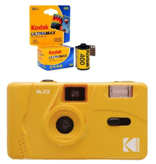 Kodak Vintage Retro M35 35mm Reusable Film Camera with Flash