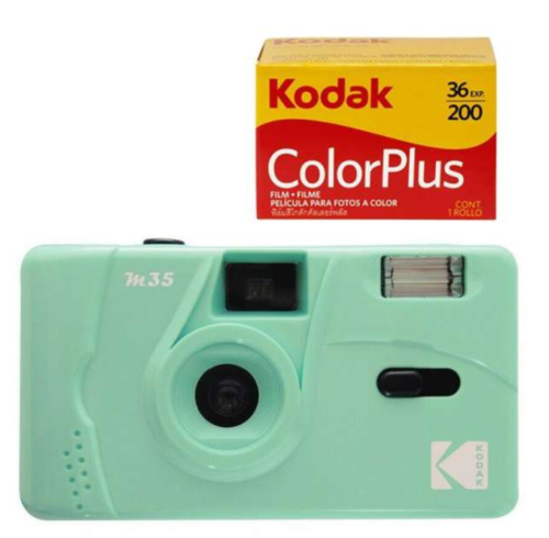 Kodak Vintage Retro M35 35mm Reusable Film Camera with Flash