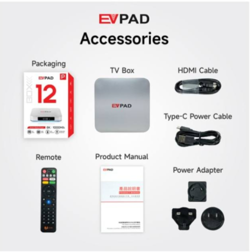 NEW EVPAD 12P TV BOX (4+64GB)