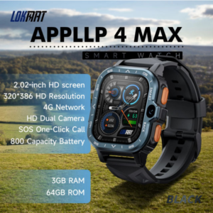 LOKMAT APPLLP 4 MAX Android Smart Watch Phone Fitness Tracker