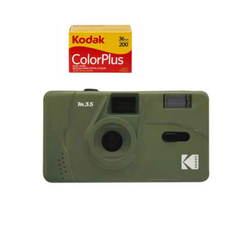 Kodak Vintage Retro M35 35mm Reusable Film Camera with Flash