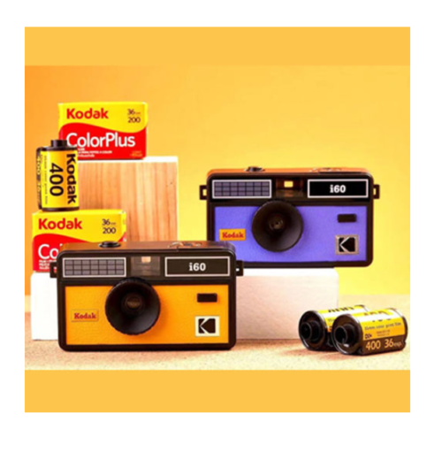 Kodak i60 35mm Retro Film Camera Non-Disposable Camera Strap Flash And Optional