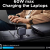 UGREEN 145W Car Charger with Retractable USB-C Cable