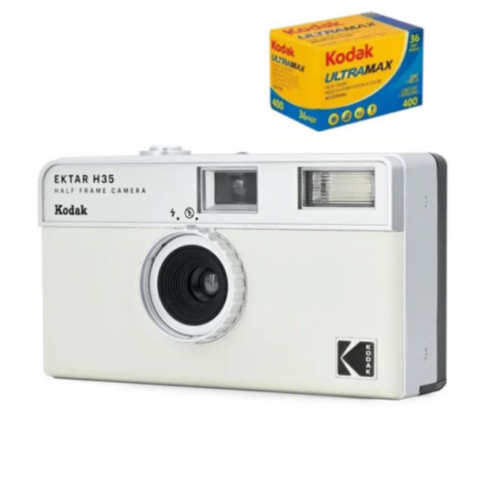 KODAK EKTAR H35 Half Frame Camera 35mm  Reusable Film Camera With Flash
