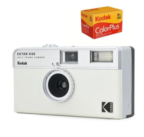 KODAK EKTAR H35 Half Frame Camera 35mm  Reusable Film Camera With Flash