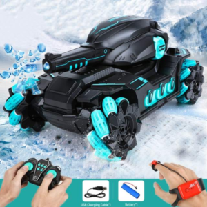 Gesture-Controlled Water Bomb RC Tank with 4WD Drift